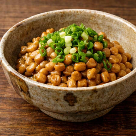 Natto with Green Onions
