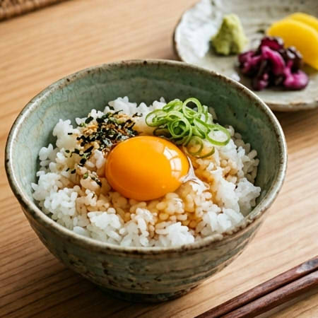Tamago‑kake‑gohan (Egg on Rice)
